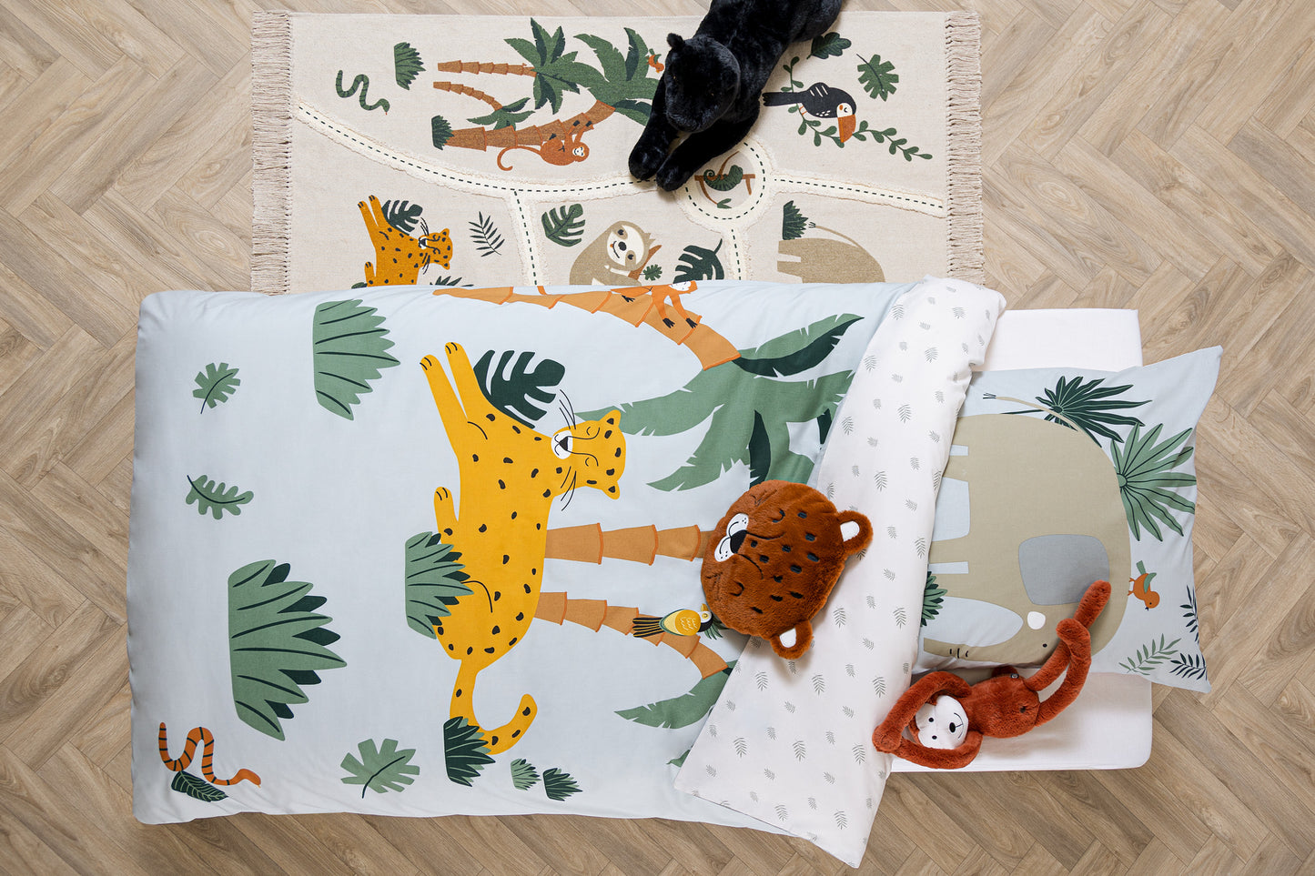 Atmosphera Kids Duvet cover set with 1 pillowcase 140x200cm/65x65cm Jungle