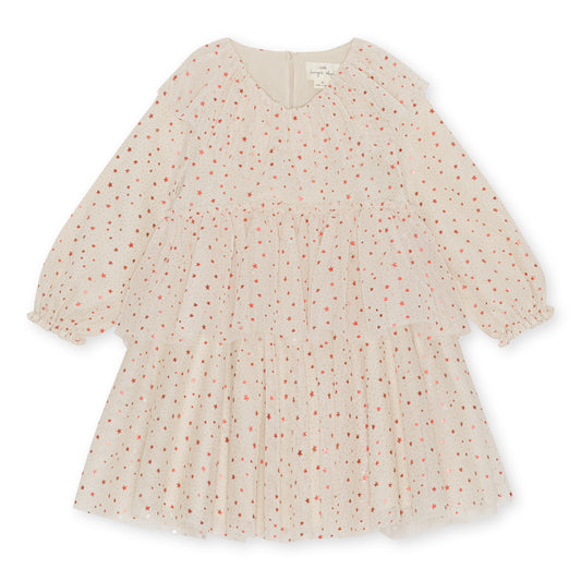 Robe Konges Sløjd Glow - Étoile rose scintillant - Tulle 