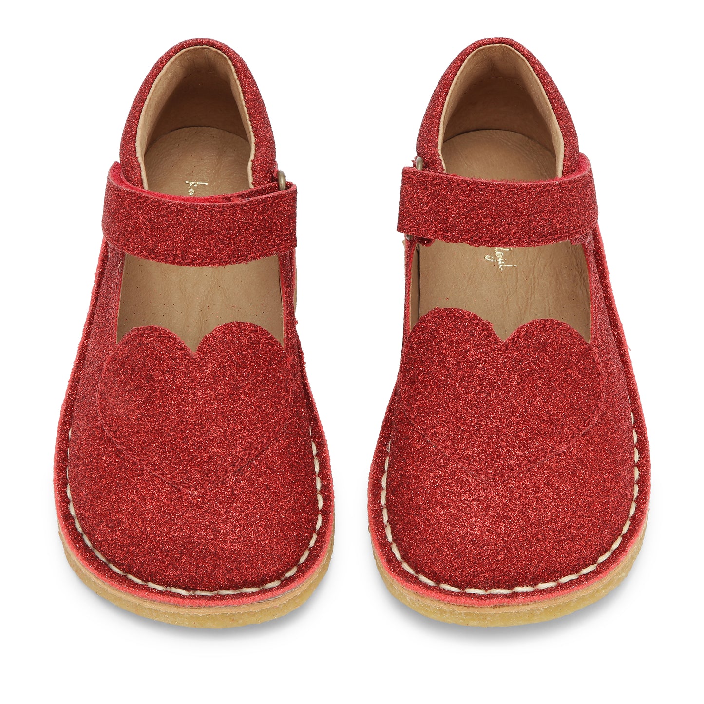 Konges Sløjd Mini coeur meisjes schoen - Christmas red