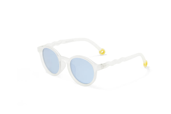 Olivio&amp;Co - Lunettes de soleil - 3 / 12 ans - Deep Sea - Ovale - Verres Revo - Méduse Blanc