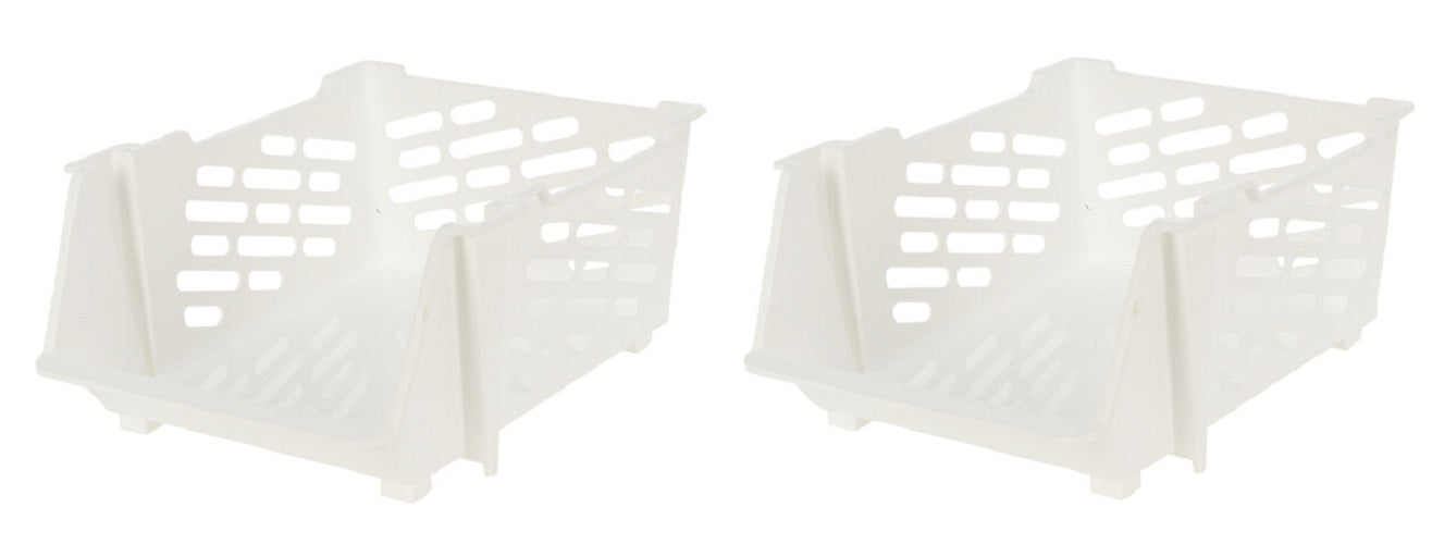 Storage / Organizer - Stackable - 2 pieces - Available in 2 colors