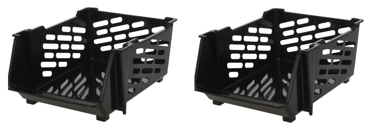 Storage / Organizer - Stackable - 2 pieces - Available in 2 colors