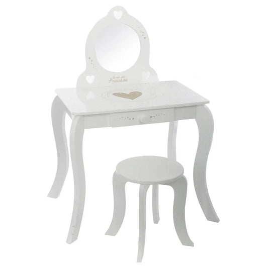 Atmosphera Kids Jasmine Dressing Table - White - Je suis une princesse