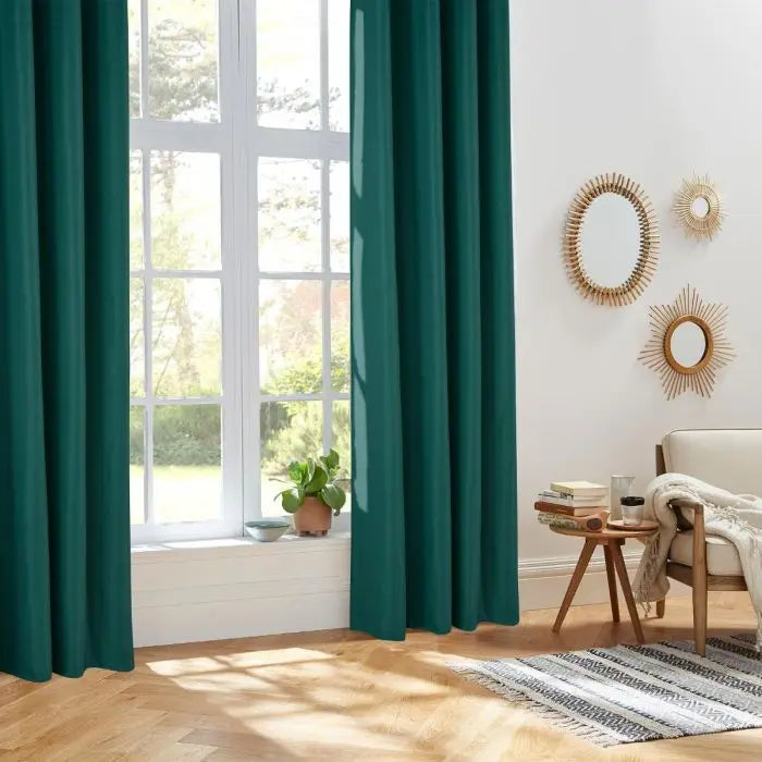 Atmosphera Isa Insulation curtain - Duck blue - 140 x 260 cm