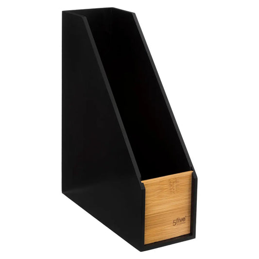 5Five Bava Magazine holder / Magazine rack - Bamboo - Black