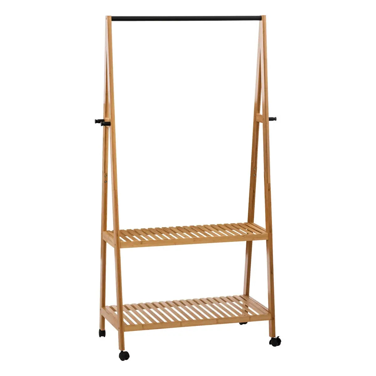 5Five Bamboo clothes rack on wheels - H163