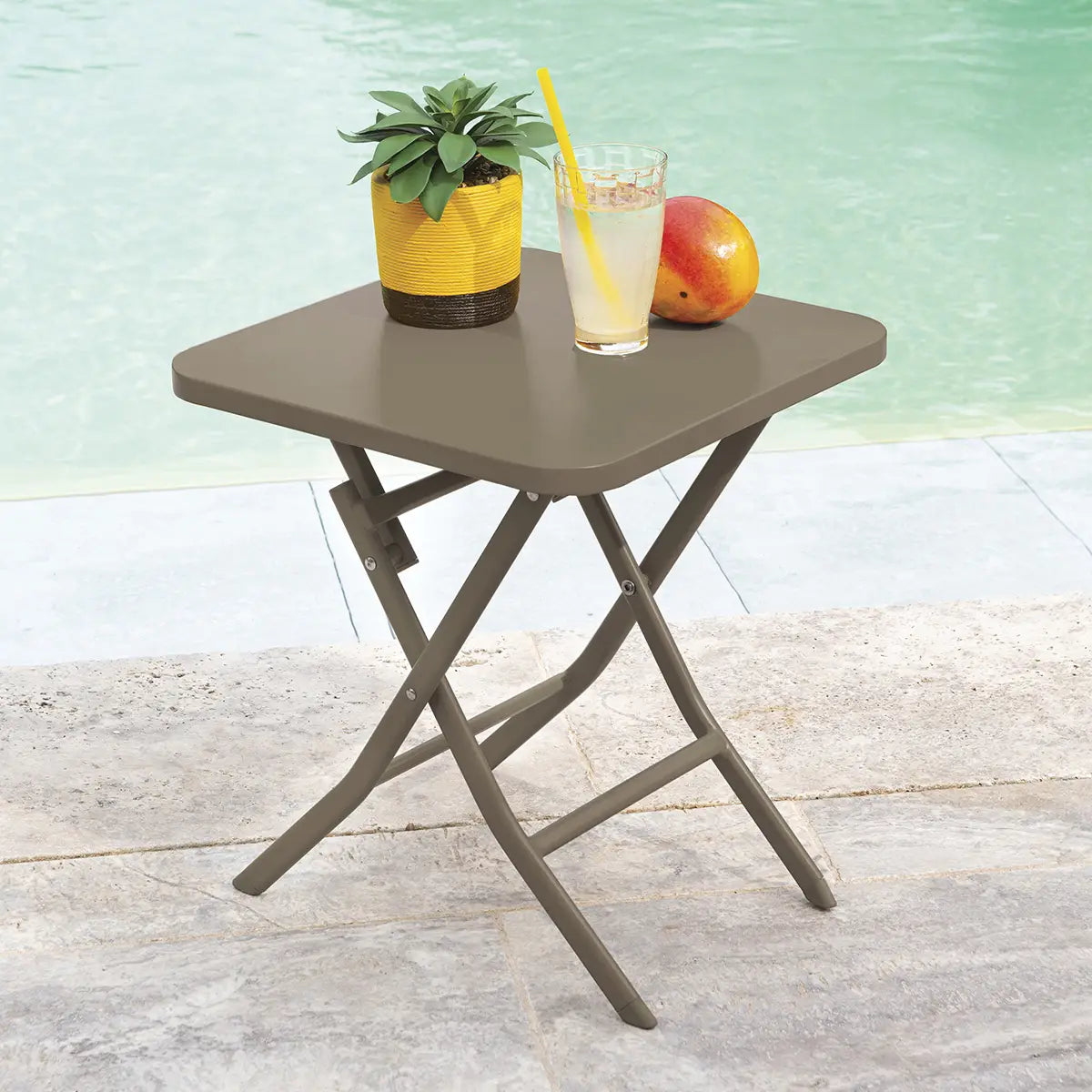 Hespéride - Luxury Bistro side table - Greensboro side table - Tonka brown - 40x40x45cm