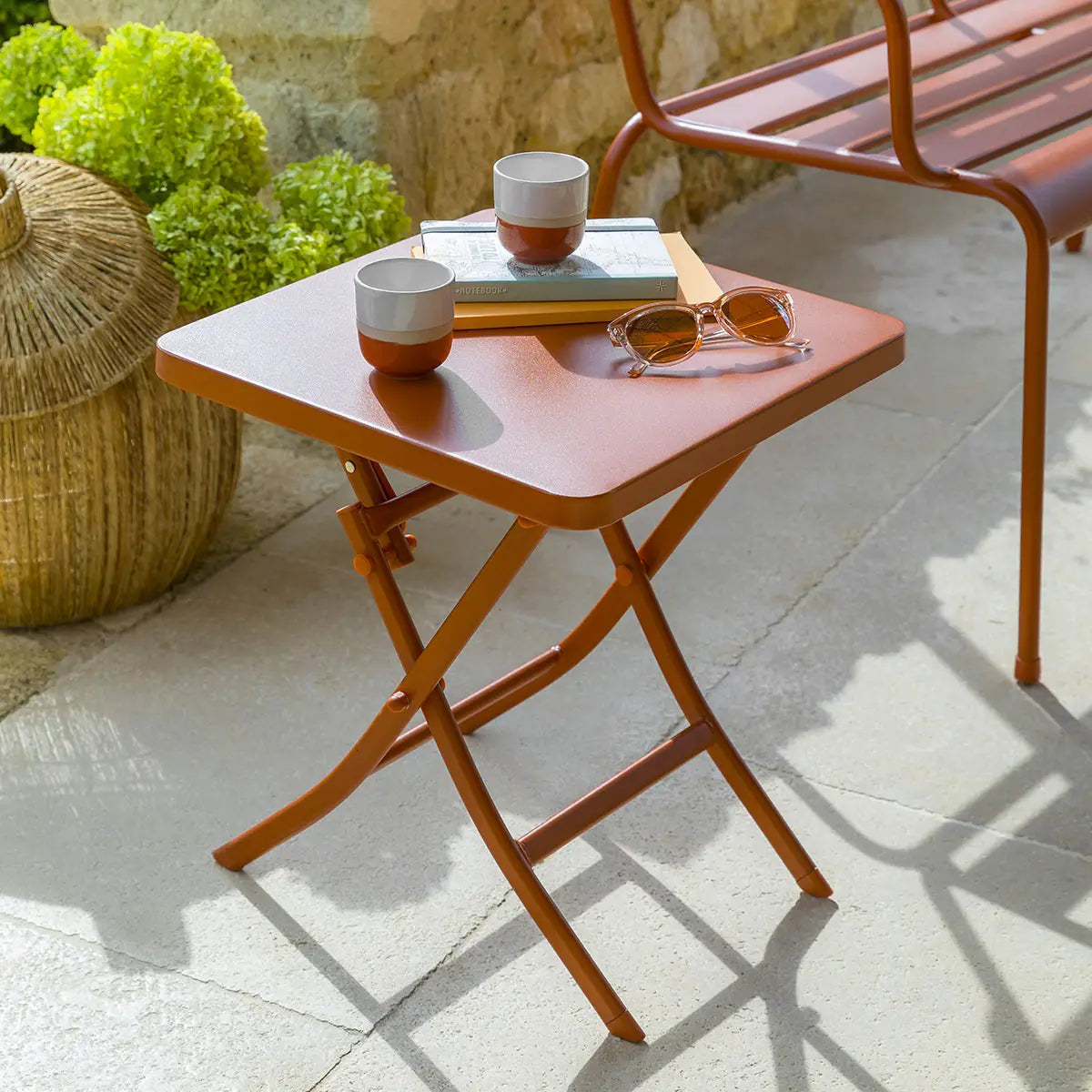 Hespéride - Luxury Bistro side table - Greensboro side table - Amber - 40x40x45cm