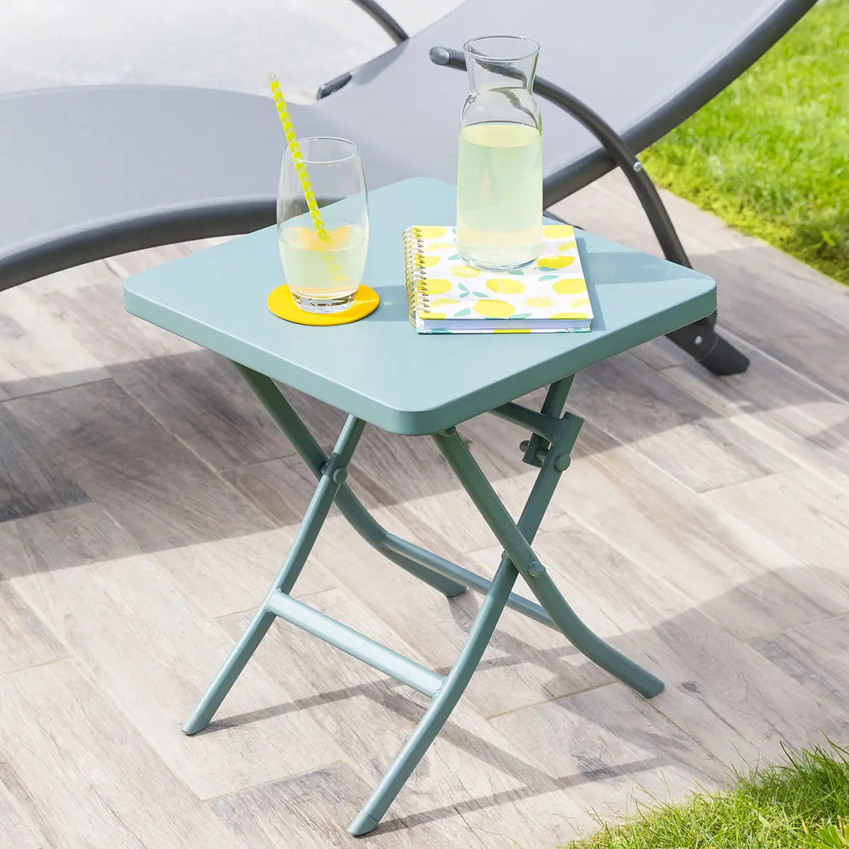 Hespéride - Luxury Bistro side table - Greensboro side table - Jade green - 40x40x45cm