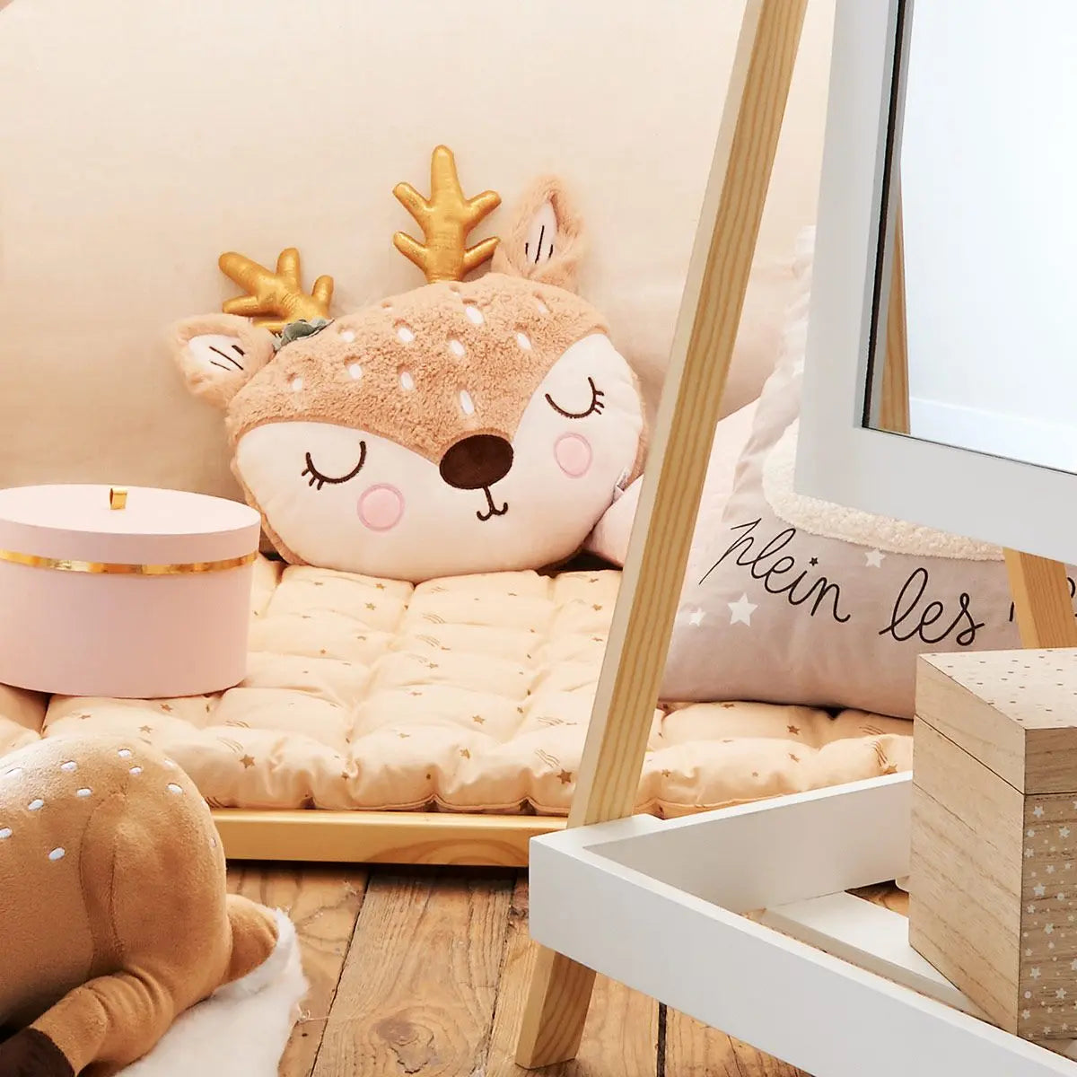 Atmosphera Kids Russle Deer cushion - Dia 30 cm