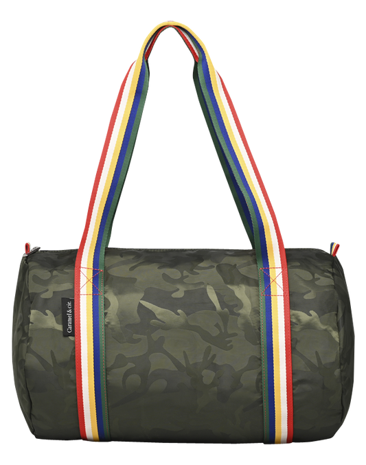 Caramel &amp; Cie Weekend Bag/Duffel Bag - Butterfly Camo Green