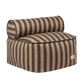 Nobodinoz Majestic Beanbag - Zitzak - Green Taupe Stripes - 50x50x25cm