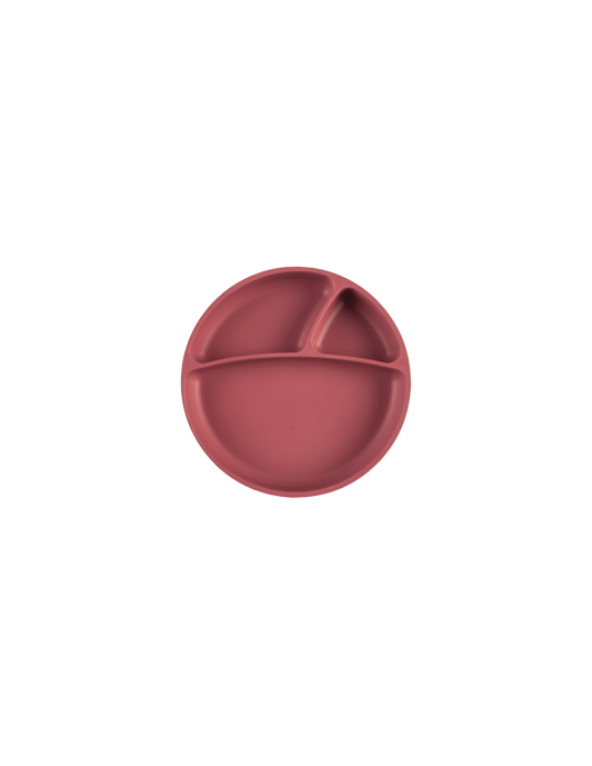 MinikOiOi - Silicone plate with suction cup - Red