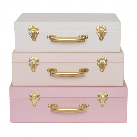 Jabadabado Storage Case Set of 3 - Pink