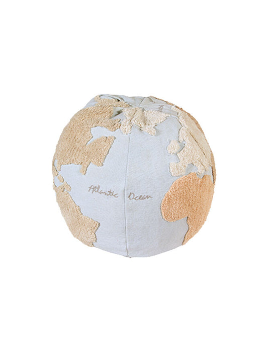 Lorena Canals Poef - World map - 45x50cm