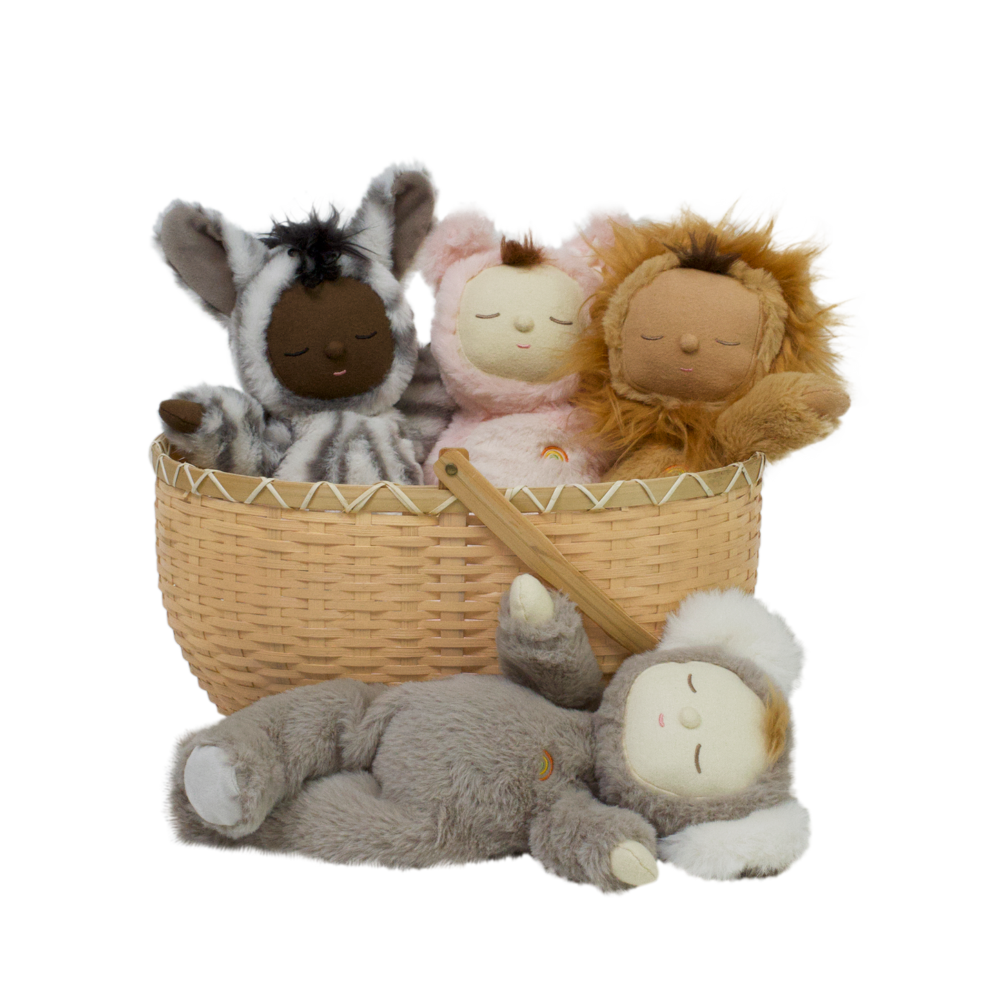 Olli Ella - Cozy Dozy Dinkum Doll Zebra Mini - Knuffel - Pop - Speelknuffel