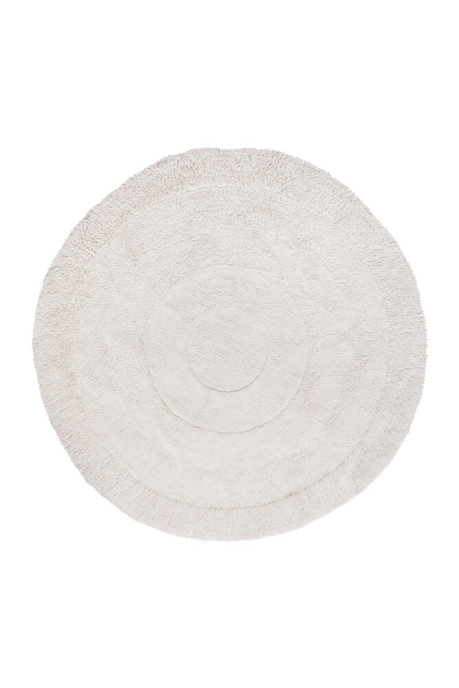 Lorena Canals Washable wool rug - Arctic Circle Sheep White - D250cm 
