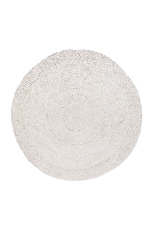 Lorena Canals Washable wool rug - Arctic Circle Sheep White - D250cm 